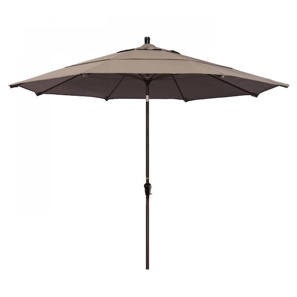 California Umbrella Patio Umbrella, Octagon, 110.5" H, Sunbrella Fabric, Taupe 194061037683 - main