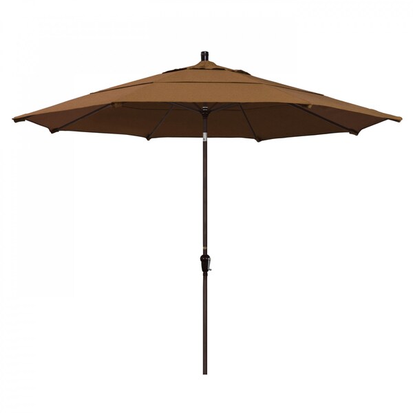 March Patio Umbrella, Octagon, 110.5" H, Sunbrella Fabric, Teak SDAU118117-5488-DWV