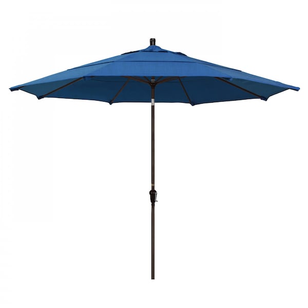 March Patio Umbrella, Octagon, 110.5" H, Sunbrella Fabric, Regatta SDAU118117-5493-DWV