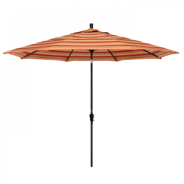 California Umbrella Patio Umbrella, Octagon, 110.5" H, Sunbrella Fabric, Astoria Sunset 194061037768 - main