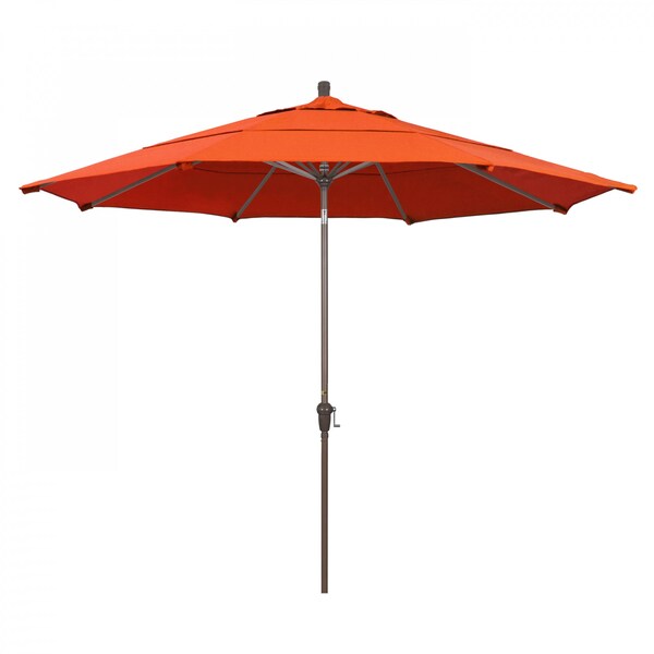 March Patio Umbrella, Octagon, 110.5" H, Sunbrella Fabric, Melon SDAU118900-5415-DWV