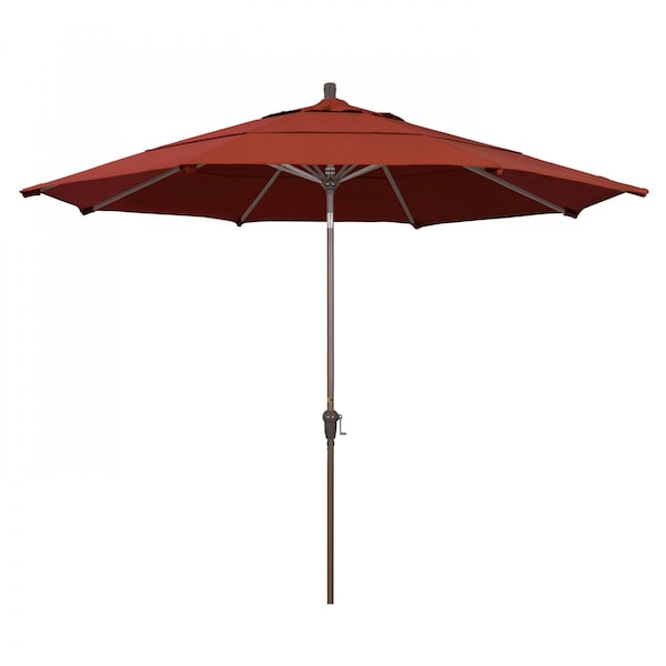 March Patio Umbrella, Octagon, 110.5" H, Sunbrella Fabric, Terracotta SDAU118900-5440-DWV