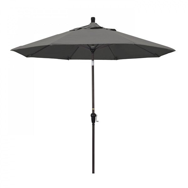 California Umbrella Patio Umbrella, Octagon, 102.38" H, Sunbrella Fabric, Charcoal 194061039038 - main