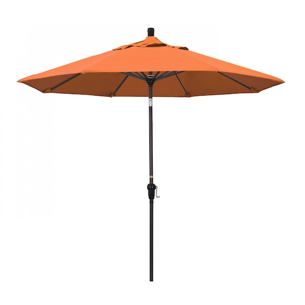 California Umbrella Patio Umbrella, Octagon, 102.38" H, Sunbrella Fabric, Tangerine 194061039052 - main