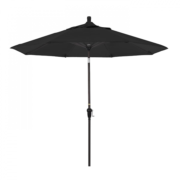 California Umbrella Patio Umbrella, Octagon, 102.38" H, Sunbrella Fabric, Black 194061039076 - main