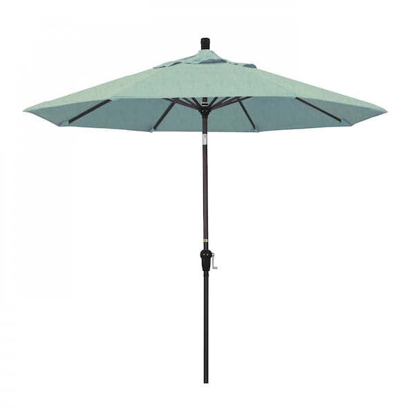 March Patio Umbrella, Octagon, 102.38" H, Sunbrella Fabric, Spa SDAU908117-5413