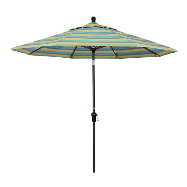 California Umbrella Patio Umbrella, Octagon, 102.38" H, Sunbrella Fabric, Astoria Lagoon 194061039335 - main