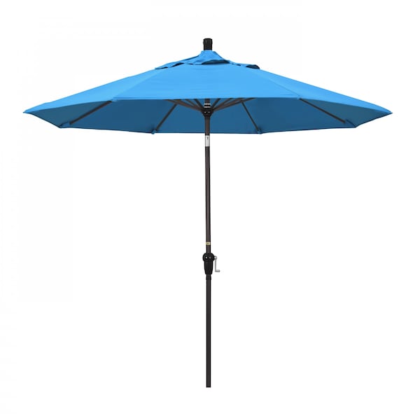 California Umbrella Patio Umbrella, Octagon, 102.38" H, Sunbrella Fabric, Canvas Cyan 194061039342 - main
