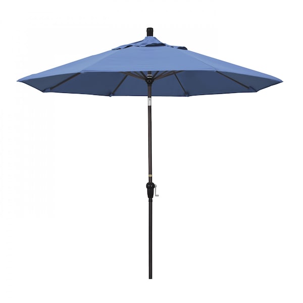 March Patio Umbrella, Octagon, 102.38" H, Olefin Fabric, Frost Blue SDAU908117-F26