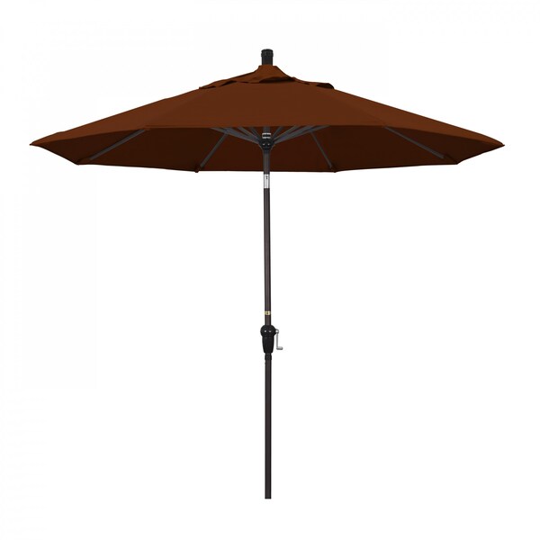 March Patio Umbrella, Octagon, 102.38" H, Pacifica Fabric, Brick SDAU908117-SA40