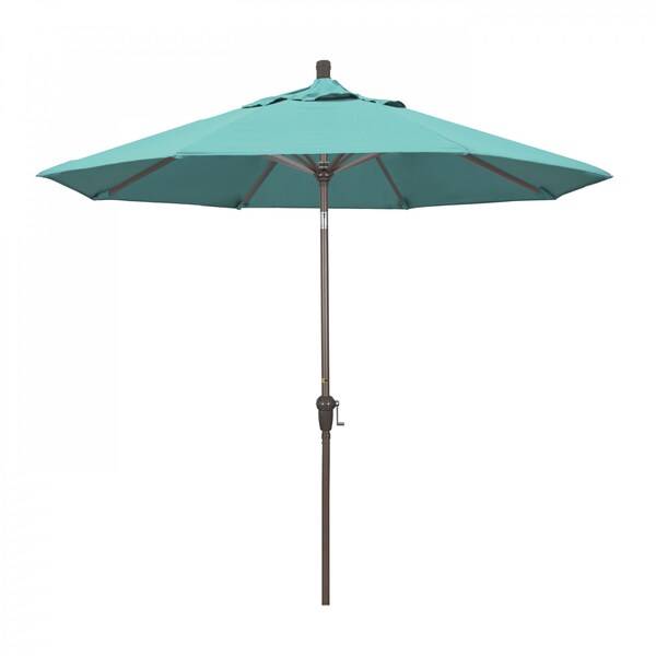 March Patio Umbrella, Octagon, 102.38" H, Sunbrella Fabric, Aruba SDAU908900-5416