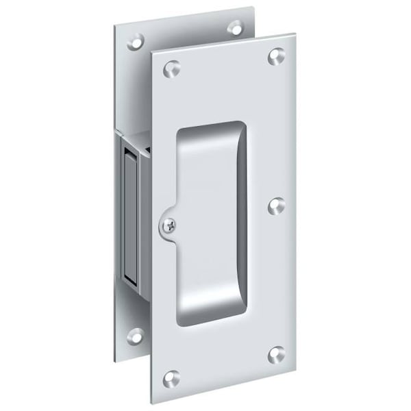 Deltana Decorative Pocket Lock 6", Passage Bright Chrome SDP60U26