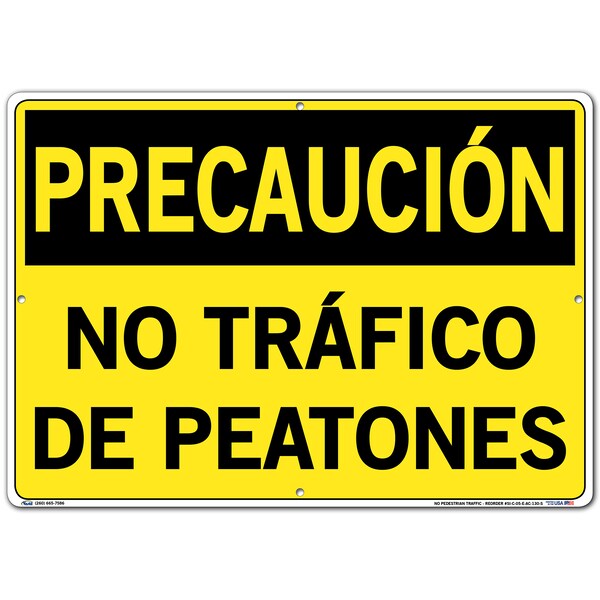 Vestil SIGN-CAUTION-05, 20.5X14.5 ALUM COMP .130 SI-C-05-E-AC-130-S