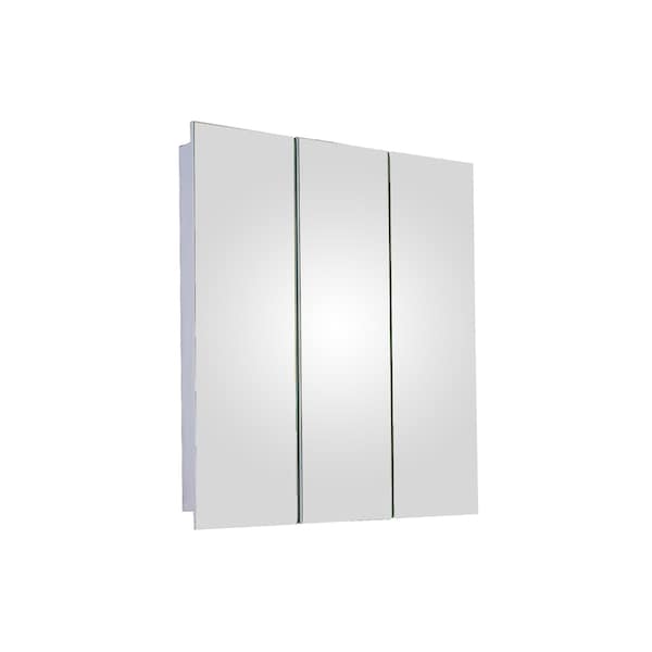 Ketcham 30" x 36" Surface Mounted Polished Edge Tri-View Medicine Cabinet SM-3036PE