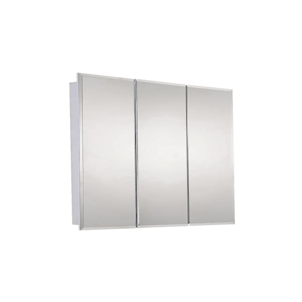 Ketcham 36" x 30" Surface Mounted Beveled Edge Tri-View Medicine Cabinet SM-3630BV - main