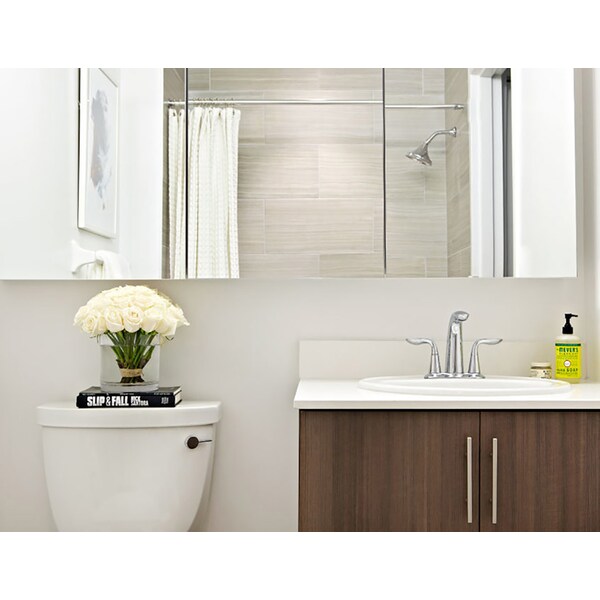 Ketcham 48" x 36" Surface Mounted Polished Edge Tri-View Medicine Cabinet SM-4836PE