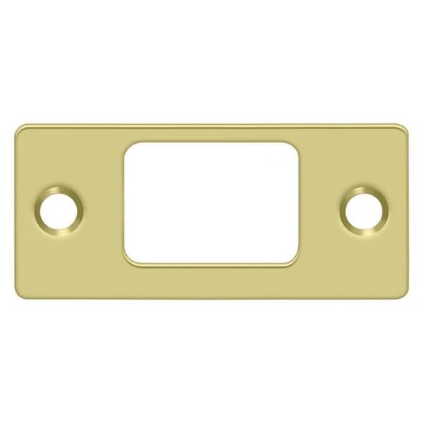 Deltana Strike Plate, Deadbolt, 2-3/4" X 1-1/4" Bright Brass SP2753U3 - main