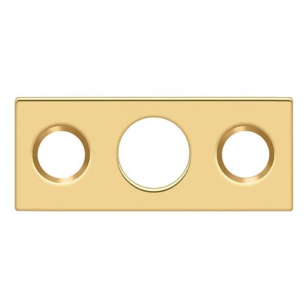 Deltana Strike Plate For 7" Flush Bolt Lifetime Brass SP7FBR003 Zoro