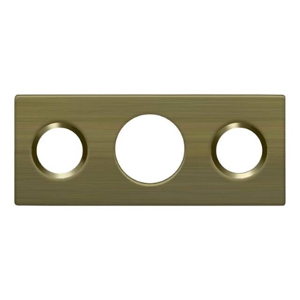 Deltana Strike Plate For 7" Flush Bolt Antique Brass SP7FBR5 Zoro