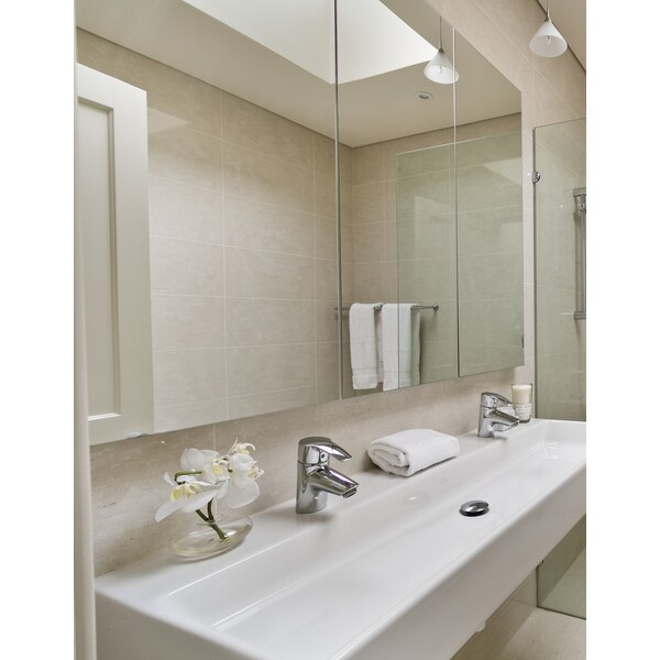 Ketcham 60" x 36" Semi-Recessed Polished Edge Tri-View Medicine Cabinet SR-6036PE