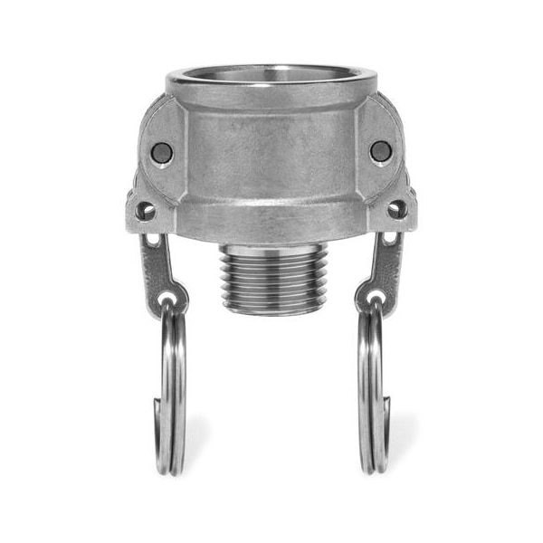 Usa Industrials Cam and Groove Fitting, 316SS, B, 1/2" Coupler x 1/2" Male NPT BULK-CGF-12 - main