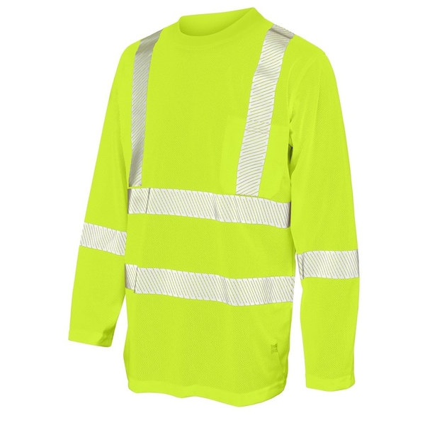 Tough Duck Long Sleeve w/Seg Tape T-Shirt FL GN XS ST081 - main