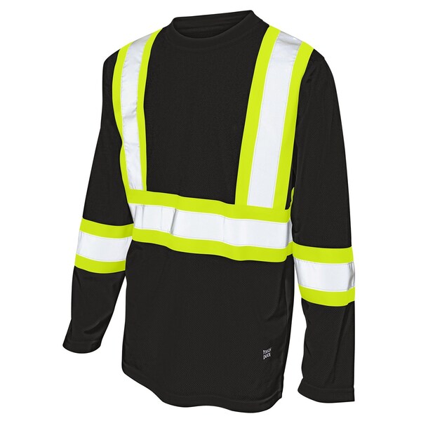 Tough Duck Micro Mesh Long Sleeve T-Shirt BK XS ST101 - main