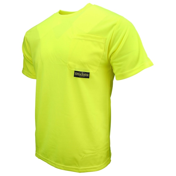 Radians Radians ST11-N Non-Rated Short Sleeve Sa, Non Rated, Birdseye Mesh, Hi-Vis Green, 5X ST11-NPGS-5X - main