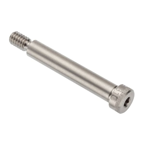 Ampg Self-Locking Shoulder Screws, 3A Thr Sz, 7/16 Thr Lg, 1-3/4 in Shoulder Lg, 316 Stainless Steel STR60251C28-PATCH - main