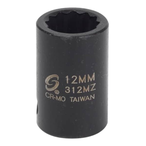 Sunex 3/8" Drive, 12mm Size, Metric Socket, 12 Points, 12Pt, 12mm, 3/8"Dr 312MZ - main