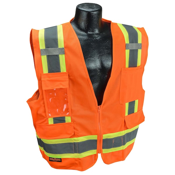 Radians SV6O2X 12.50 Orange Level 2 Safety Vests With Logo