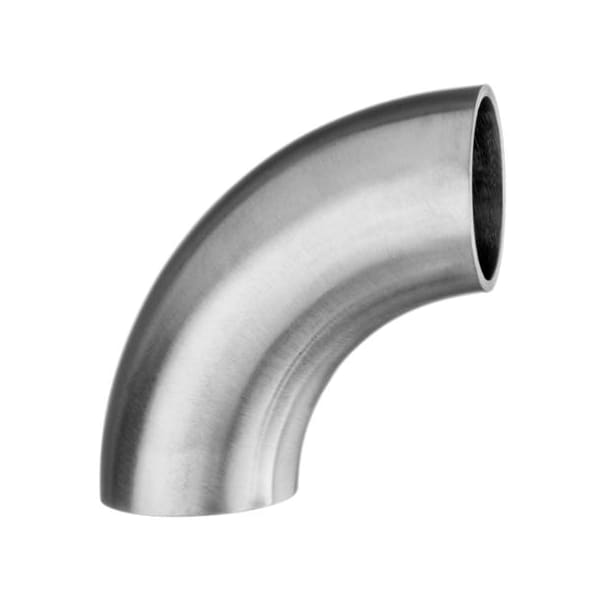 Usa Industrials Sanitary Fitting, Butt Weld, 304SS Polished, Short 90 Degree Elbow, 1/2" ZUSA-STF-BW-1 - main