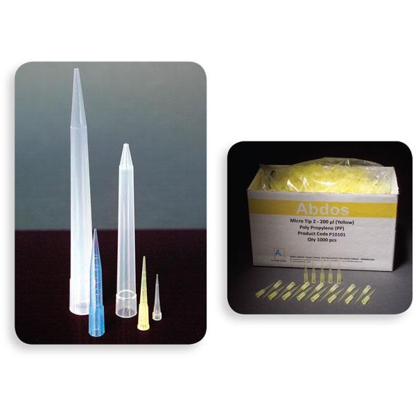 United Scientific PP Micropipette Tips, 200 uL, Natural, PK1000 T200UL-N - main