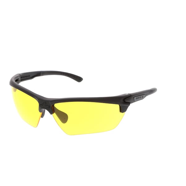 Mcr Safety Dominator (DM3), Safety Glasses, Anti-Fog, Amber Lens, Black Frame, Half Frame T12314P - main