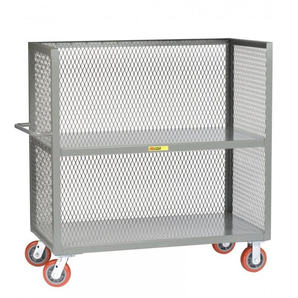 Little Giant Stock Cart, 12 ga. Steel, 3600 lb Load Capacity, 2 Shelves, 57" H T224486PY - main