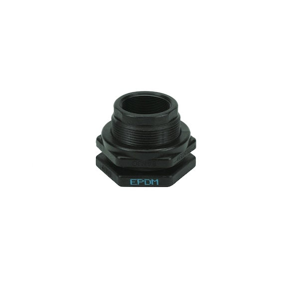 Banjo Bulkhead Tank Fitting, EPDM, 3 3/8"L, Poly TF220 Zoro
