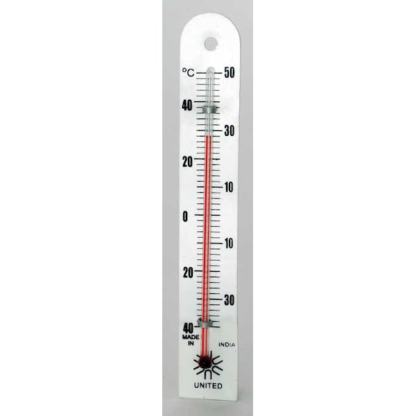 United Scientific PlasticBacked Thermometer, 40 Degrees THMPB1 Zoro