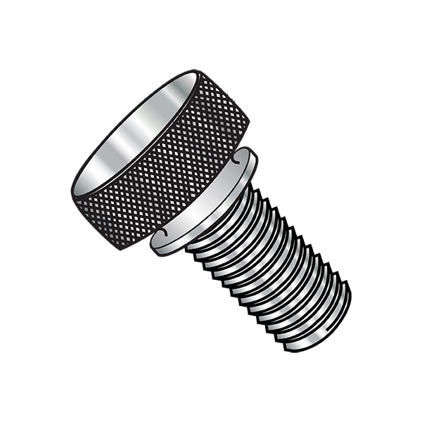 Zoro Select 8-32X5/8 KNURLED THUMB SCR WASHER STAINLESS