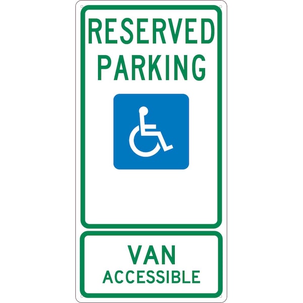 Nmc State Reserved Handicapped Parking North Dakota Sign, TMS330G TMS330G - main