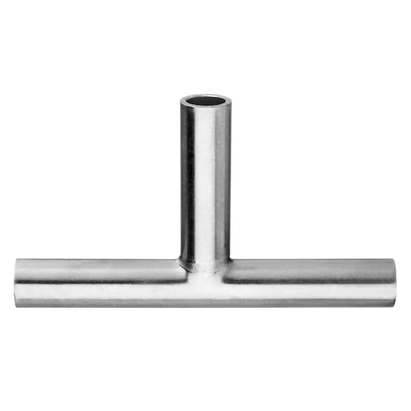 Usa Industrials Sanitary Fitting, Butt Weld, 304SS Dull, Tee, 4" ZUSA-STF-BW-65 - main