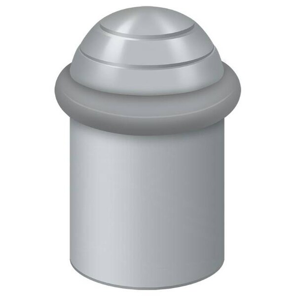 Deltana Round Universal Floor Bumper Dome Cap 2" Satin Chrome UFBD5000U26D - main