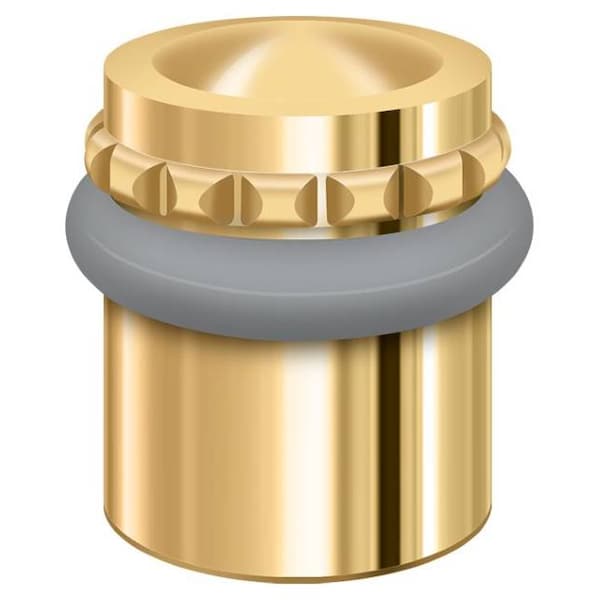 Deltana Round Universal Floor Bumper Pattern Cap 1-1/2" Lifetime Brass UFBP4505CR003 - main