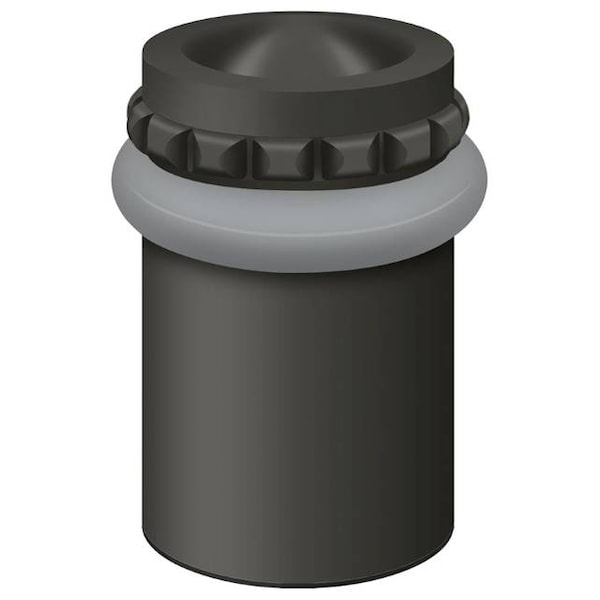 Deltana Round Universal Floor Bumper Pattern Cap 2" Oil Rubbed Bronze UFBP5000U10B - main