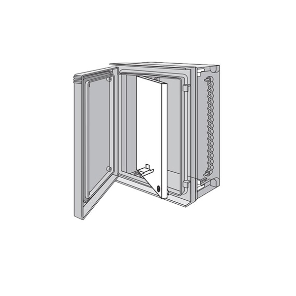Nvent Hoffman SwingOut Panel, fits 775x612mm, White, Steel UU7560SP Zoro