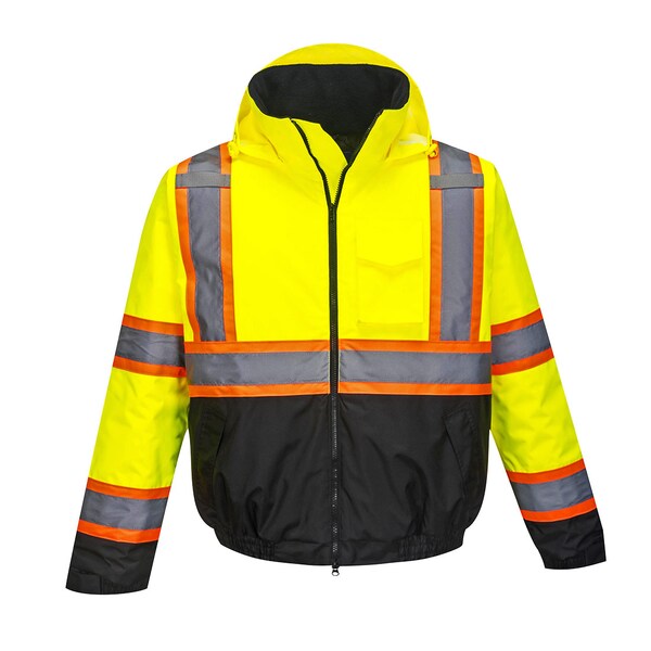 Portwest Hi-Vis Contrast Tape Bomber, XL US368 - main