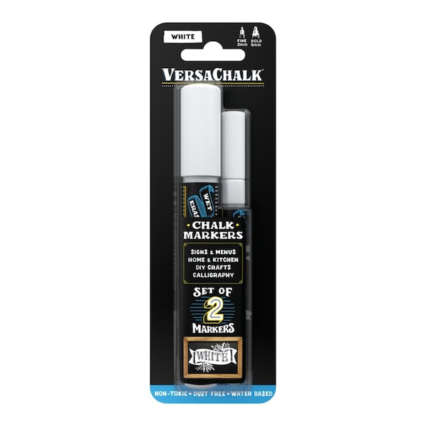 Versachalk Chalk Marker, White, Capped VC101-C2-A - main