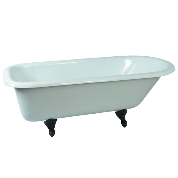 Kingston Brass VCTND673123T5 67" Cast IronAnti-Slide R, 67" L, 30.69" W, White/Oil Rubbed Bronze, Cast Iron/Brass VCTND673123T5 - main