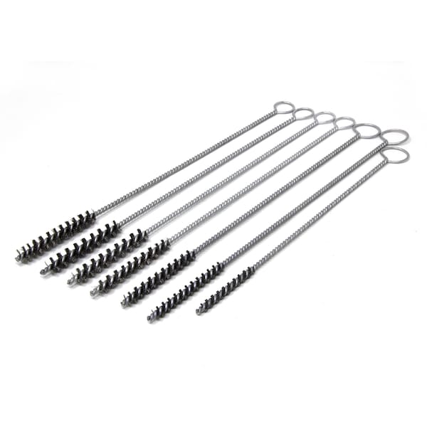 Brush Research VGCK- 7 Piece Carbon Steel Twisted Wire Tube Brush Kit For Valve Guides With Ring Handles VGCK - main