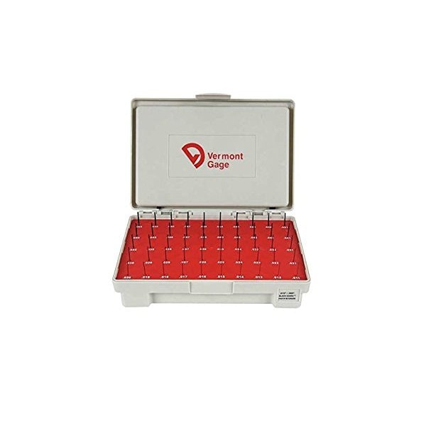 Vermont Gage Pin Gauge Set, Tool Steel, 50 pcs. 901400200 Zoro