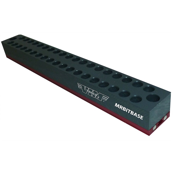 Vim Tools Magrail Bit Base, Holds 38 Bits VIMMRBITBASE - main